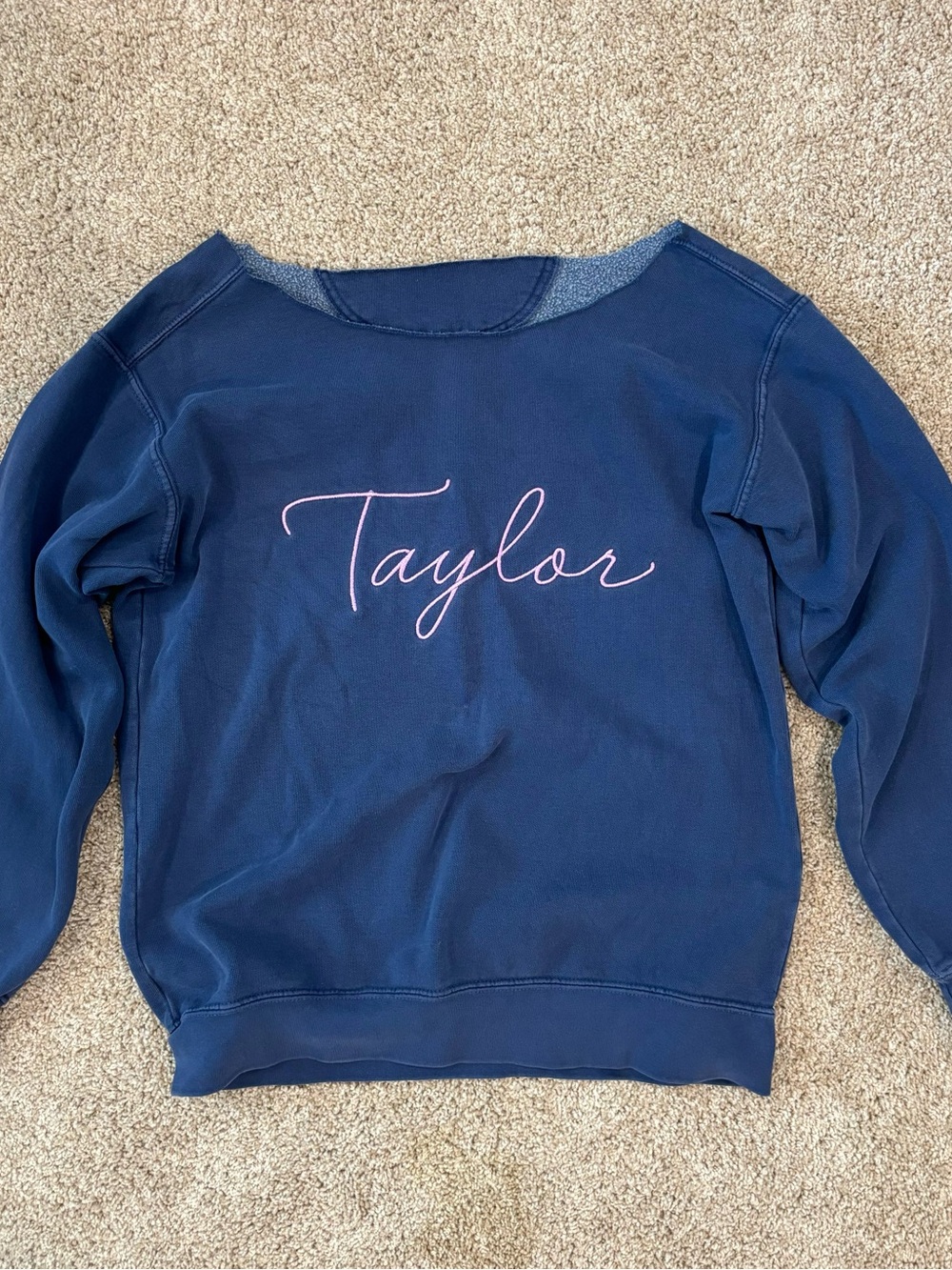 Classic Navy Crewneck Sweatshirt
